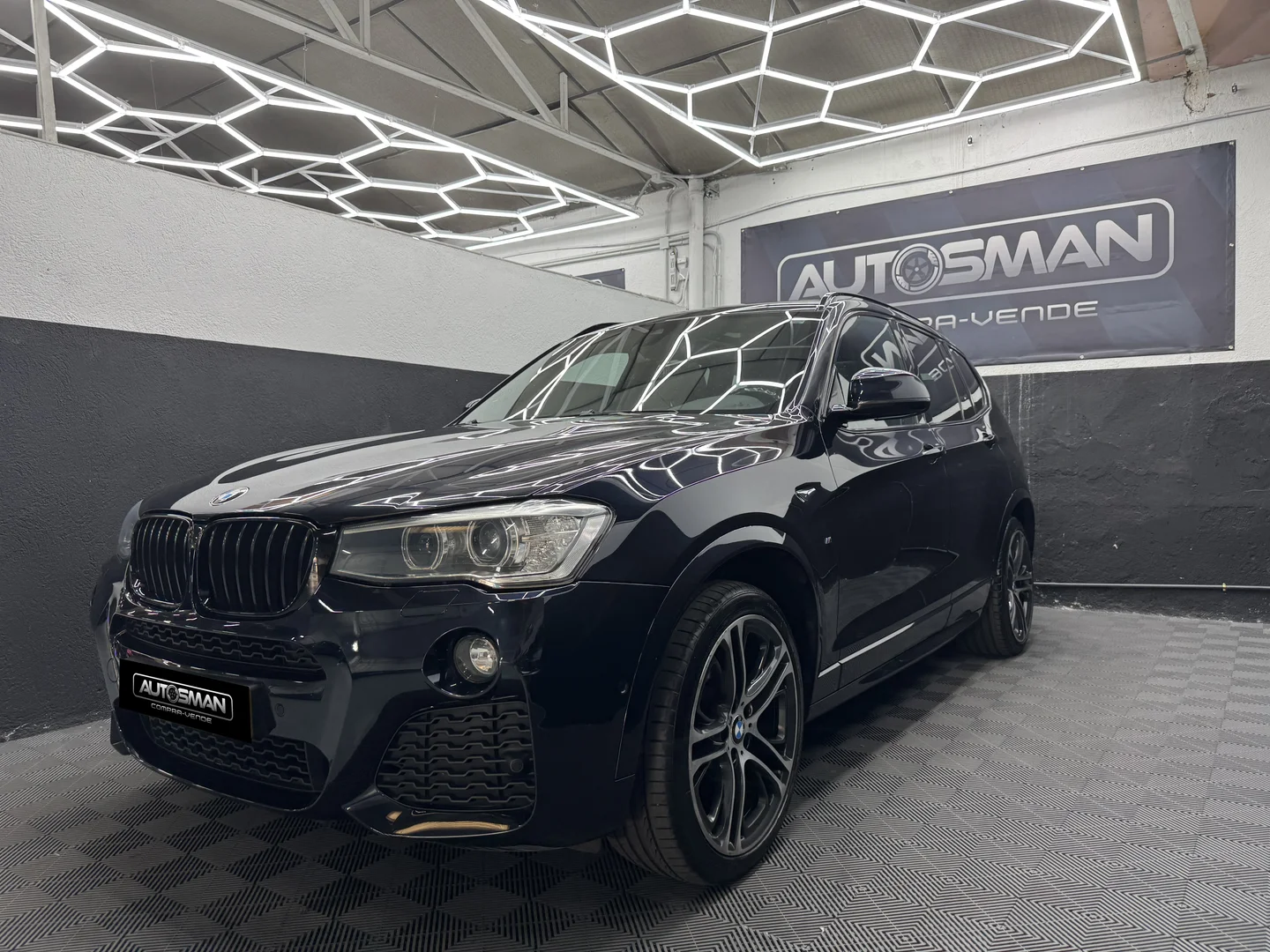 BMW X3 sDrive18d 2016 Diésel Negro - Vista lateral