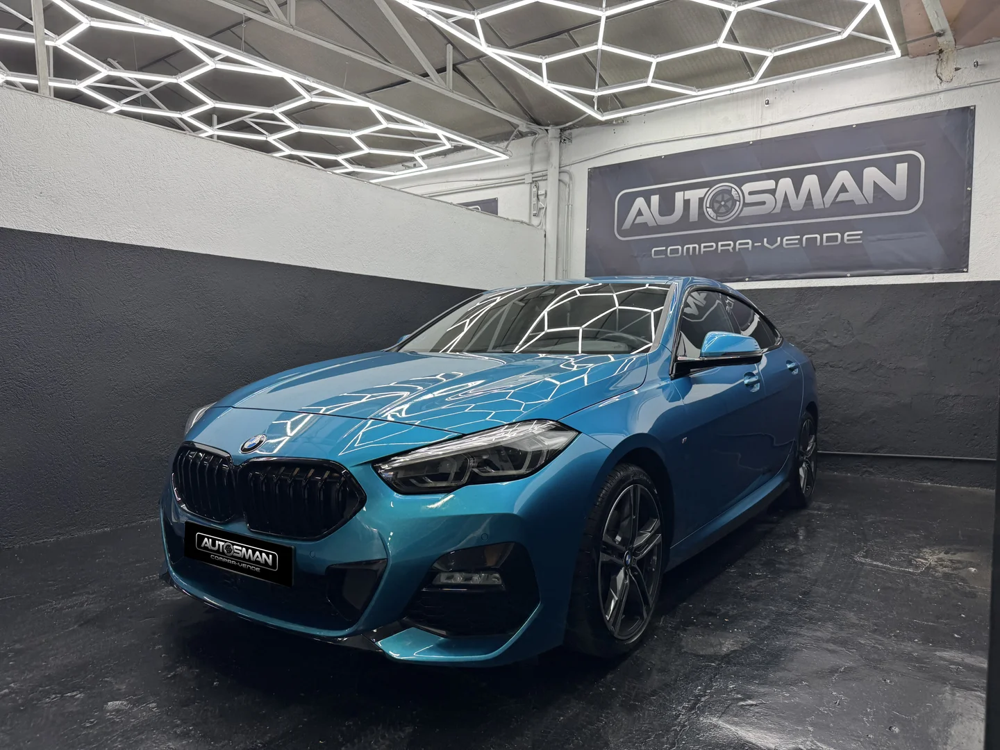 BMW Serie 2 218dA Gran Coupe 2021 Diésel Azul - Vista lateral