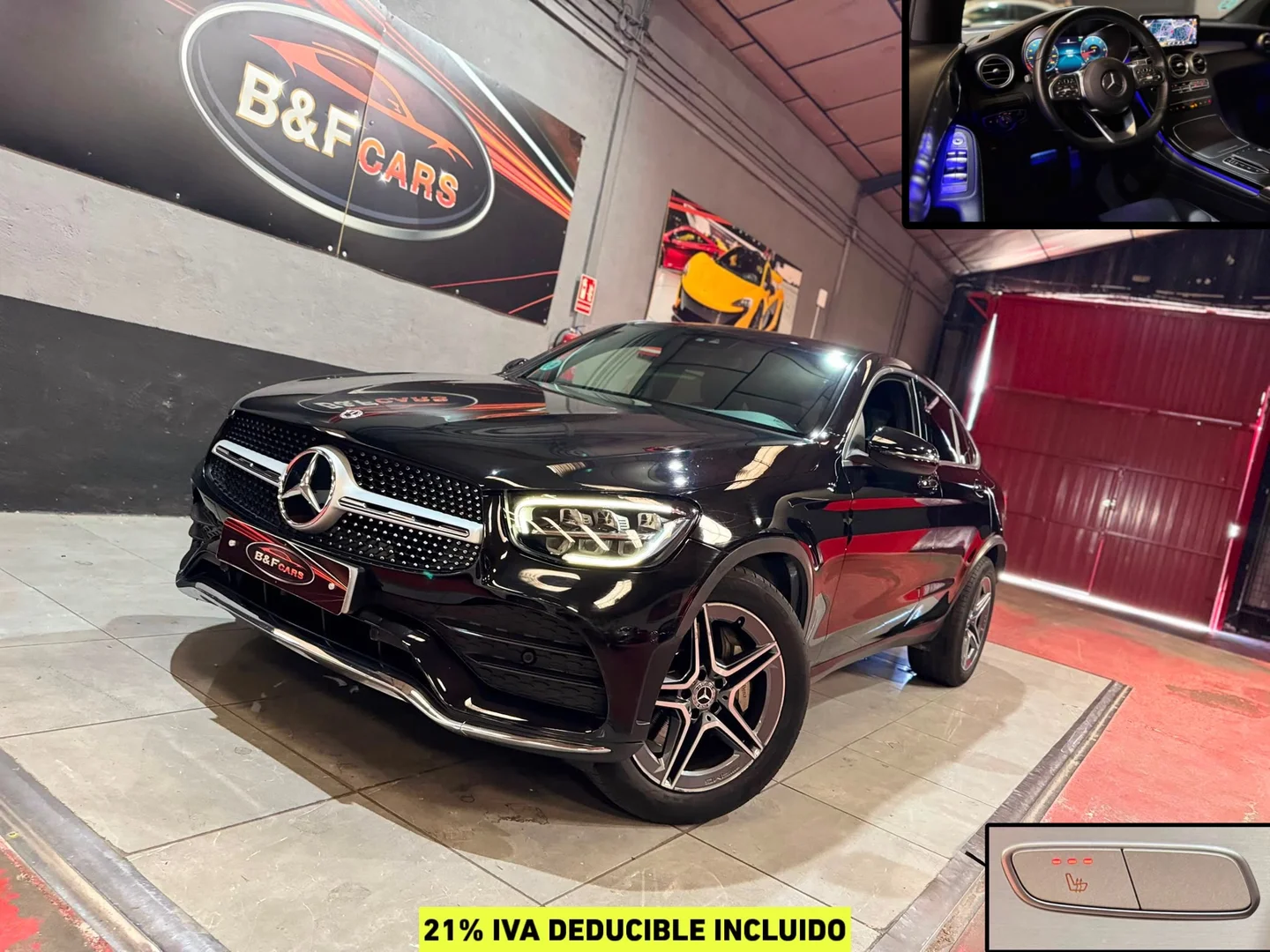 Mercedes-Benz GLC Coupé GLC 220 d 4MATIC 2022 Diésel Negro - Vista principal