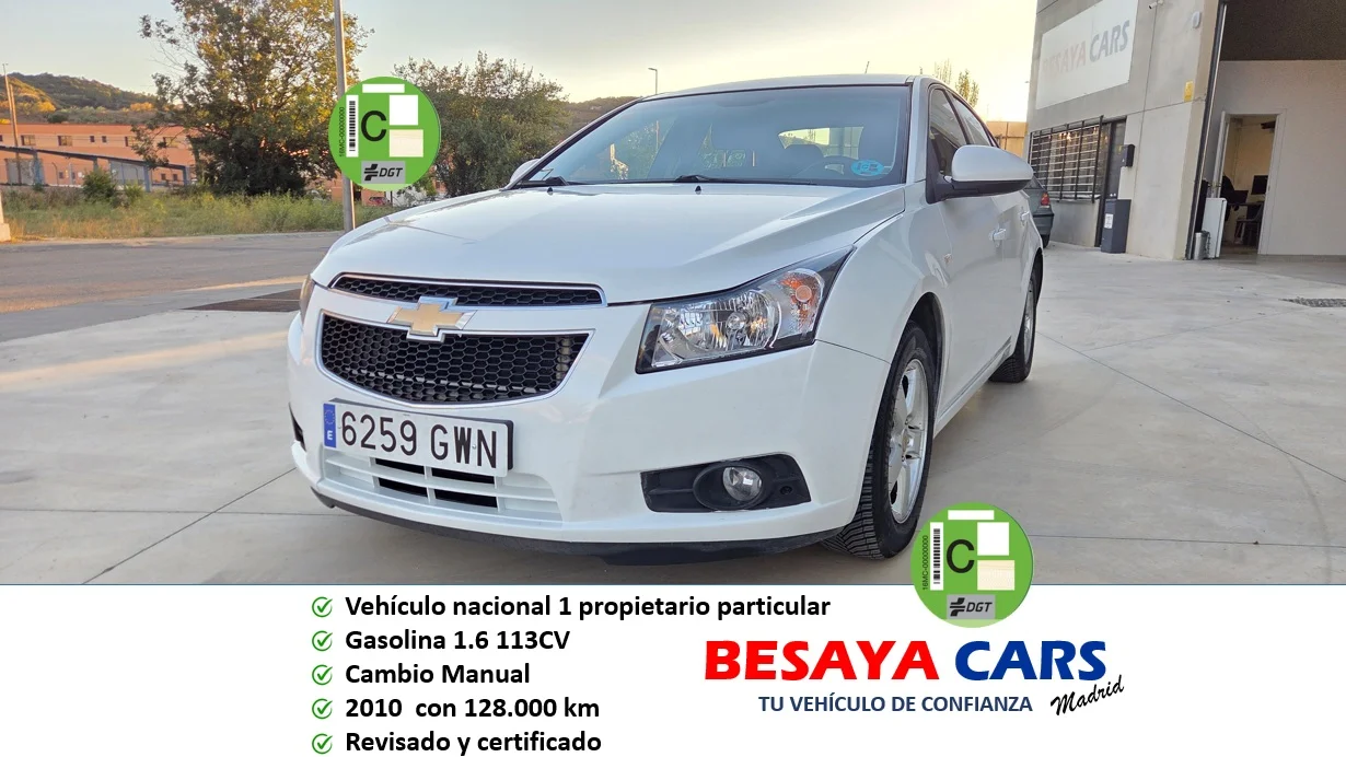 Chevrolet Cruze 1.6 16V LS+ Clima 2010 Gasolina Blanco - Vista principal