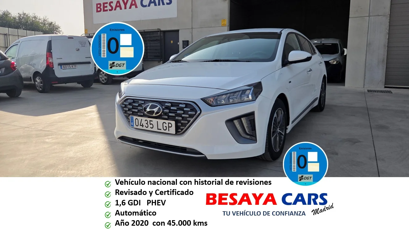 Hyundai IONIQ 1.6 GDI HEV Tecno DT 2020 Híbrido Blanco - Vista principal
