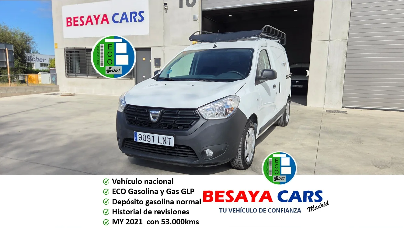 Dacia Dokker Van Essential 1.6 80kW (110CV) ECO-G 2021 GLP Blanco - Vista principal