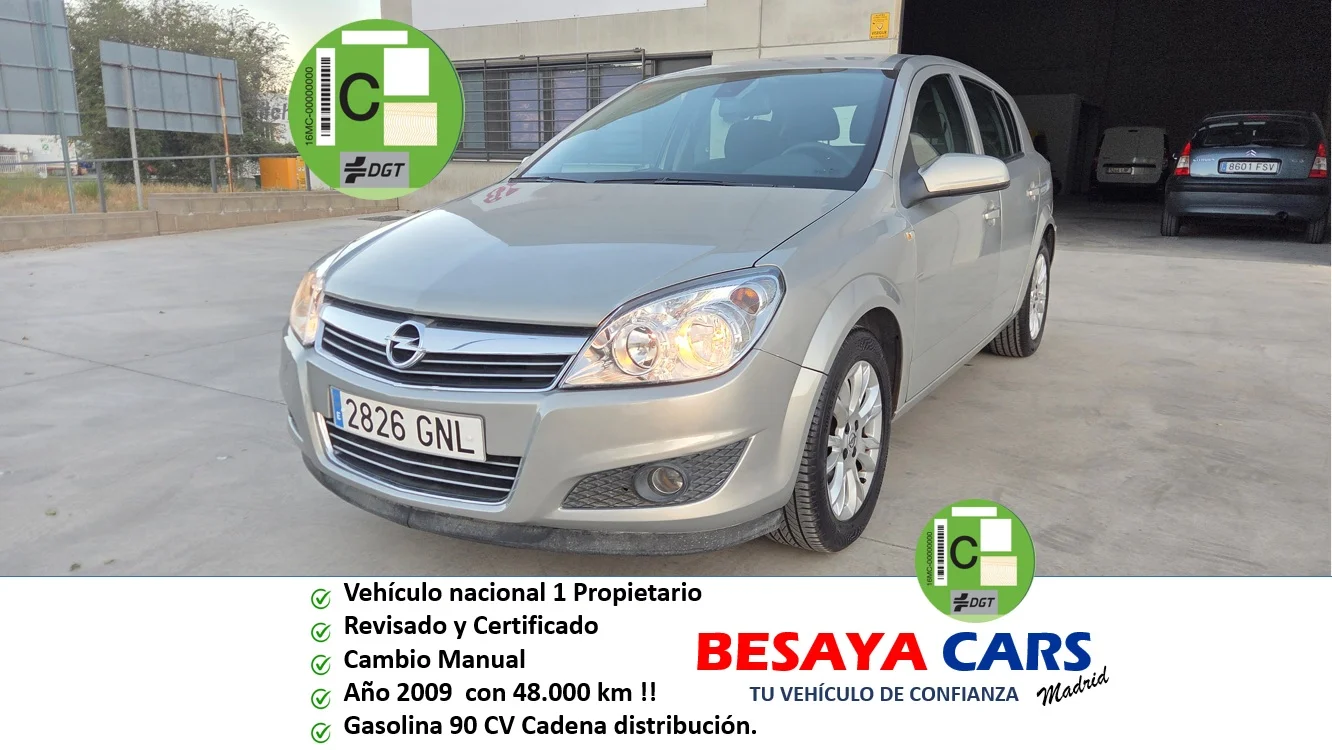 Opel Astra 1.4 16v Edition 2009 Gasolina Gris / Plata - Vista principal