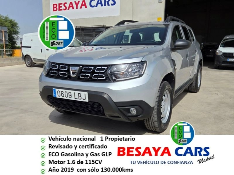 DACIA Duster Essent. 1.6 84kW114CV 4X2 GLP 2019 GLP Gris / Plata - Vista principal