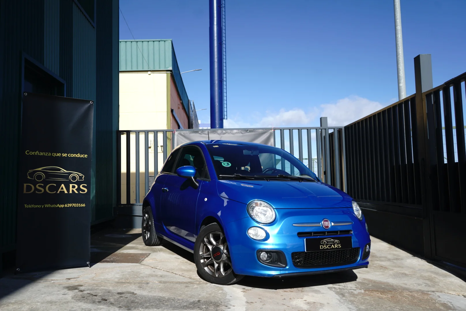 FIAT 500 Sport 2015 Gasolina Azul - Vista principal