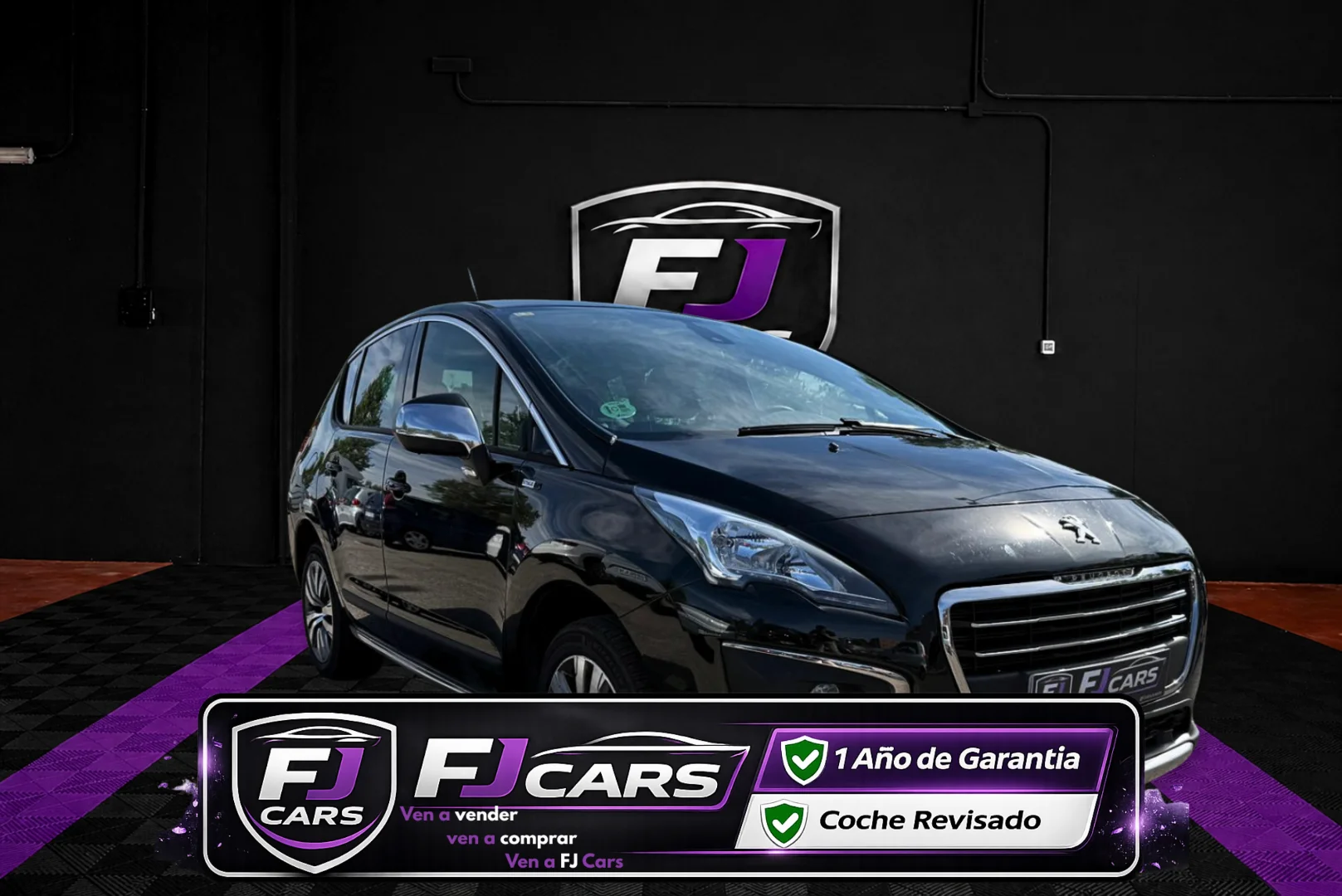 Peugeot 3008 Style 1.6 BlueHDI 120 FAP 2015 Diésel Negro - Vista principal