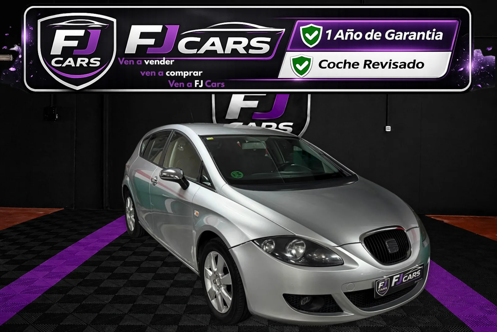 SEAT León 1.6 102cv Stylance 2008 Gasolina Gris / Plata - Vista principal
