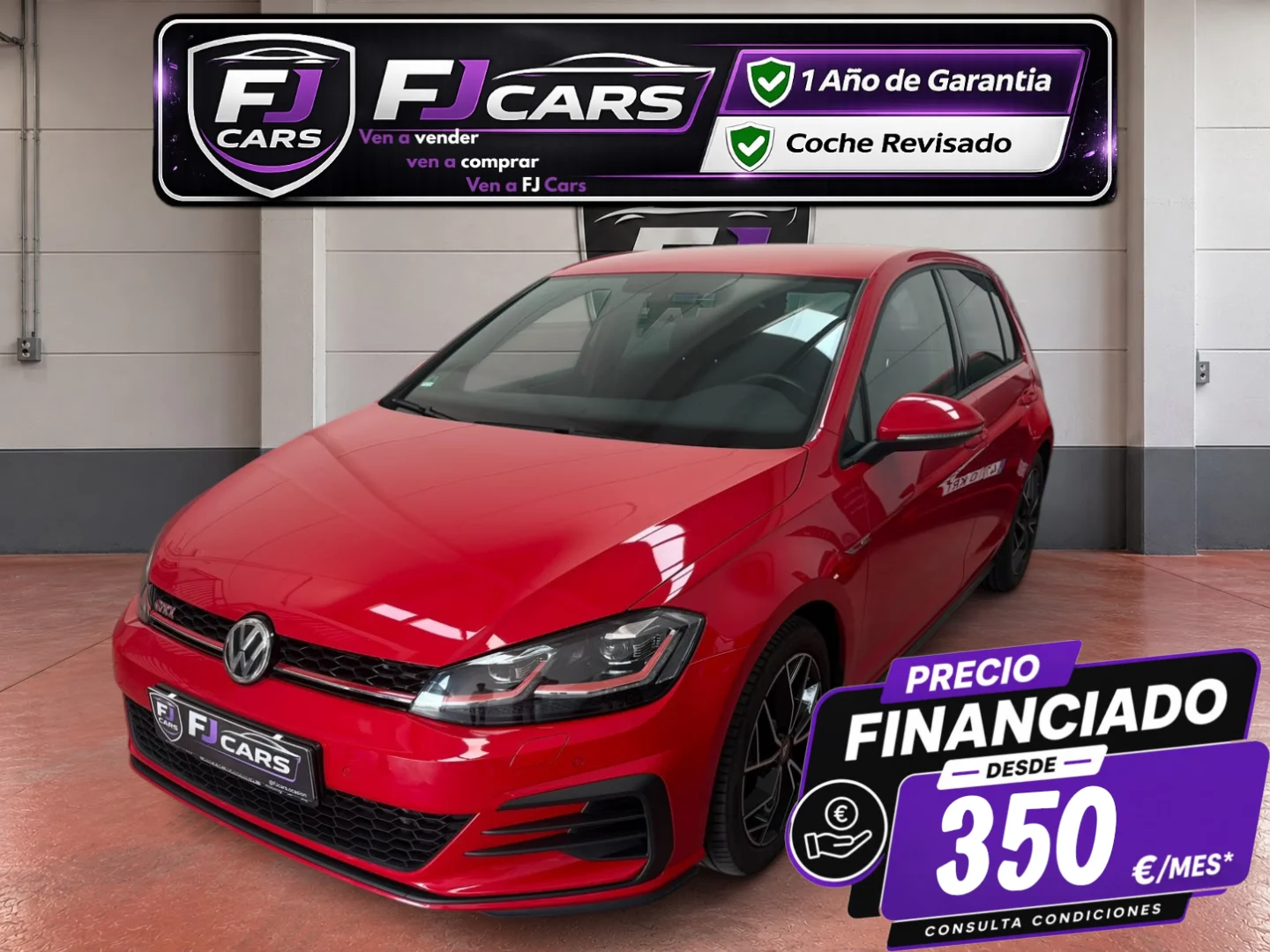 Volkswagen Golf GTI Performance 2.0 TSI 180kW(245CV) DSG 2021 Gasolina Rojo - Vista principal